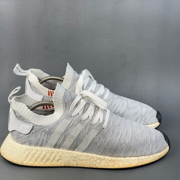 Adidas NMD_R2 Primeknit \'Running white’ athletic sneaker shoes men\'s size 11.5 main image 5